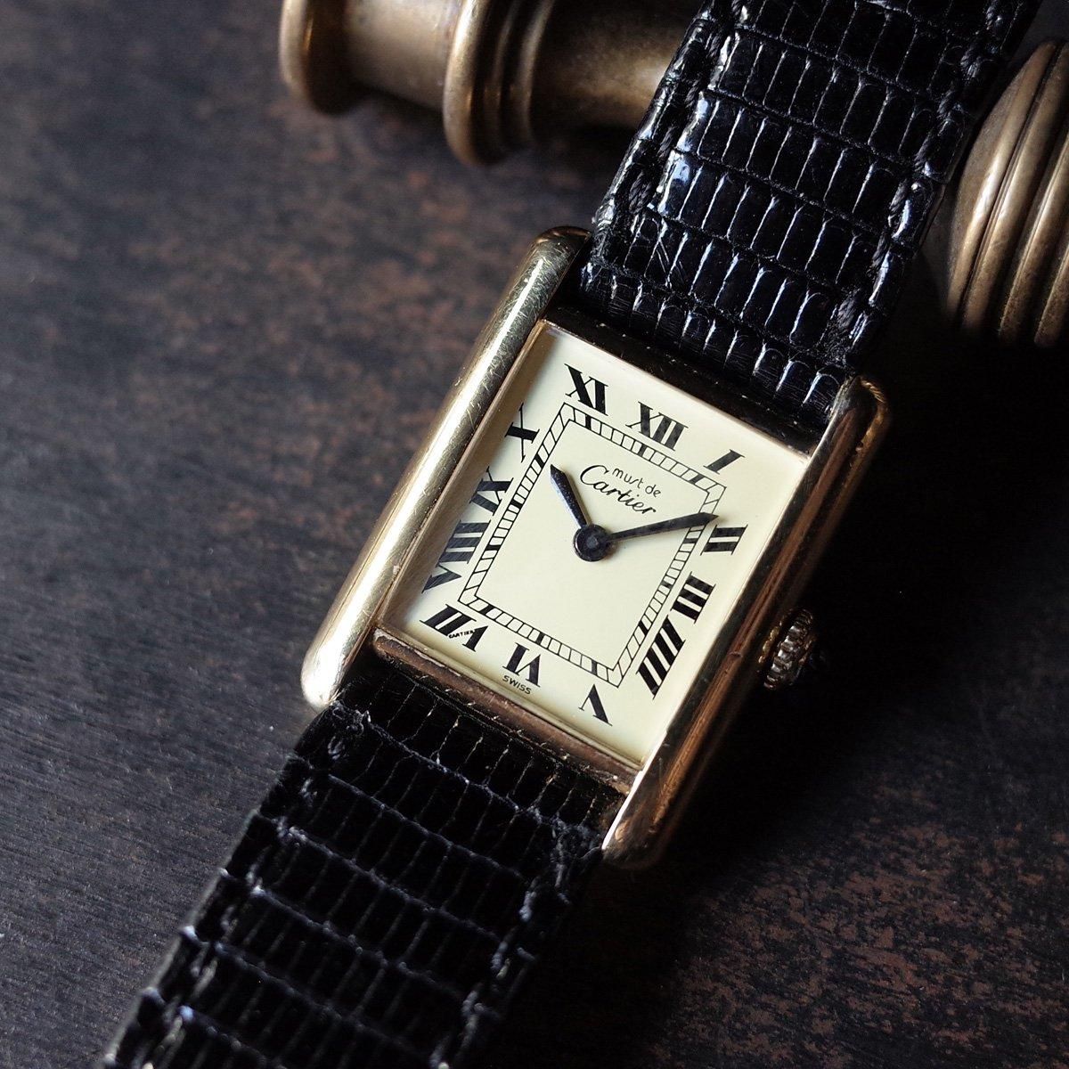 <img class='new_mark_img1' src='https://img.shop-pro.jp/img/new/icons13.gif' style='border:none;display:inline;margin:0px;padding:0px;width:auto;' />Cartier Must de Cartierʥƥ ޥ ɥ ƥIvory Roman SM 