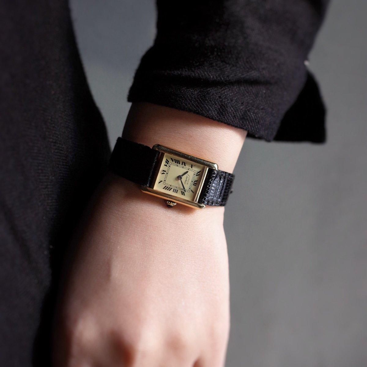 <img class='new_mark_img1' src='https://img.shop-pro.jp/img/new/icons13.gif' style='border:none;display:inline;margin:0px;padding:0px;width:auto;' />Cartier Must de Cartierʥƥ ޥ ɥ ƥIvory Roman SM 