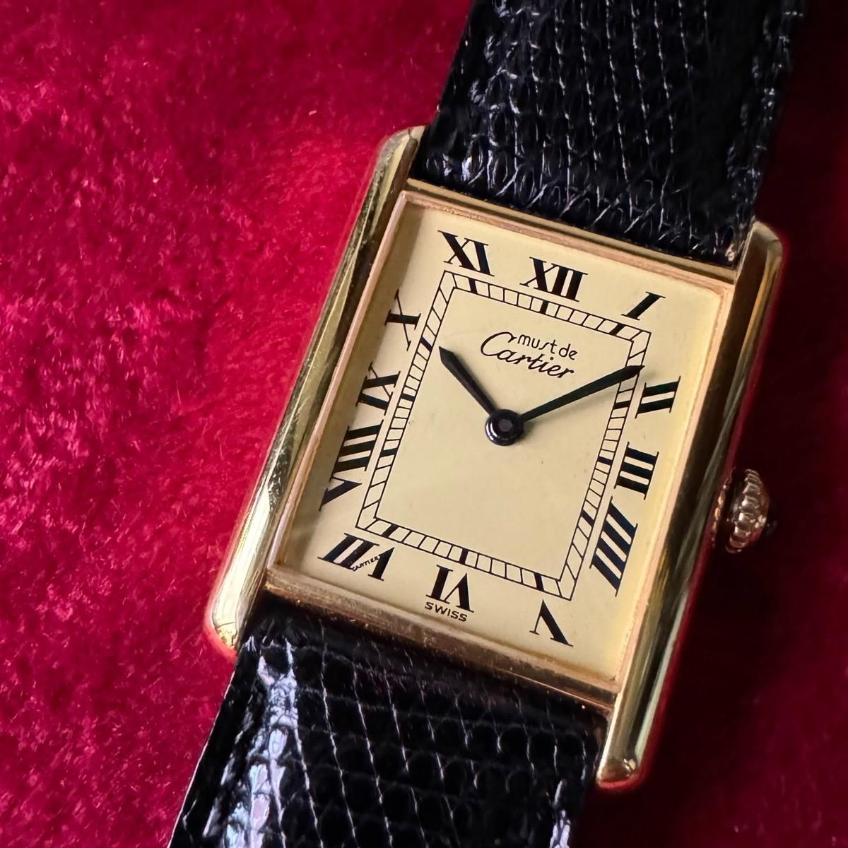 Cartier MUST TANK ʥƥ ޥ 󥯡˥ܥ꡼ޥ LM 
