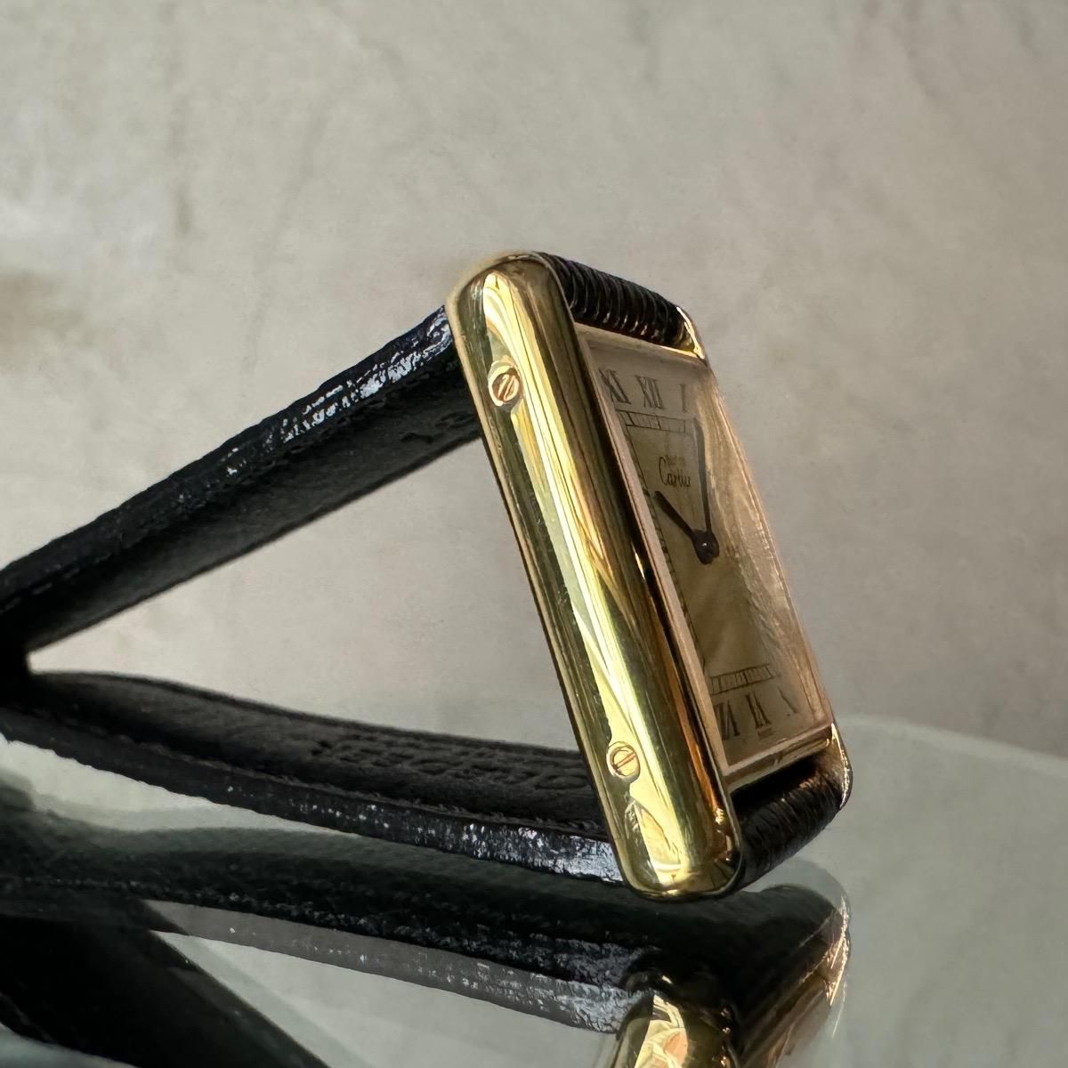 Cartier MUST TANK ʥƥ ޥ 󥯡˥ܥ꡼ޥ LM 