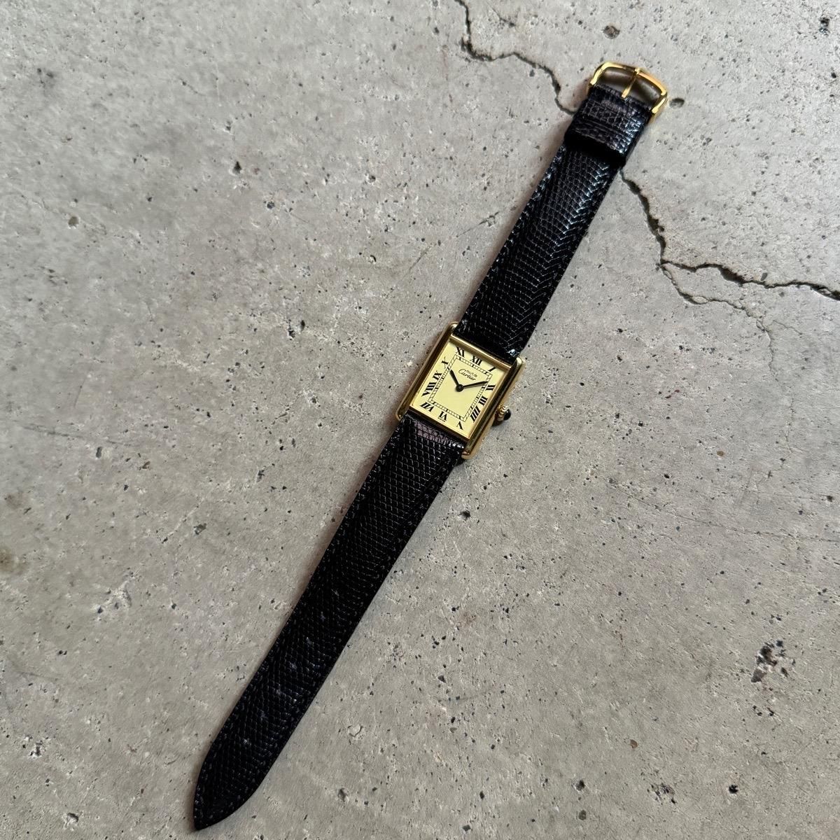 Cartier MUST TANK ʥƥ ޥ 󥯡˥ܥ꡼ޥ LM 