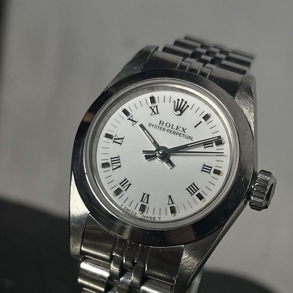 ROLEX OYSTER Perpetualʥå  ѡڥ奢˥ۥ磻 ޥ ӥ꡼֥쥹