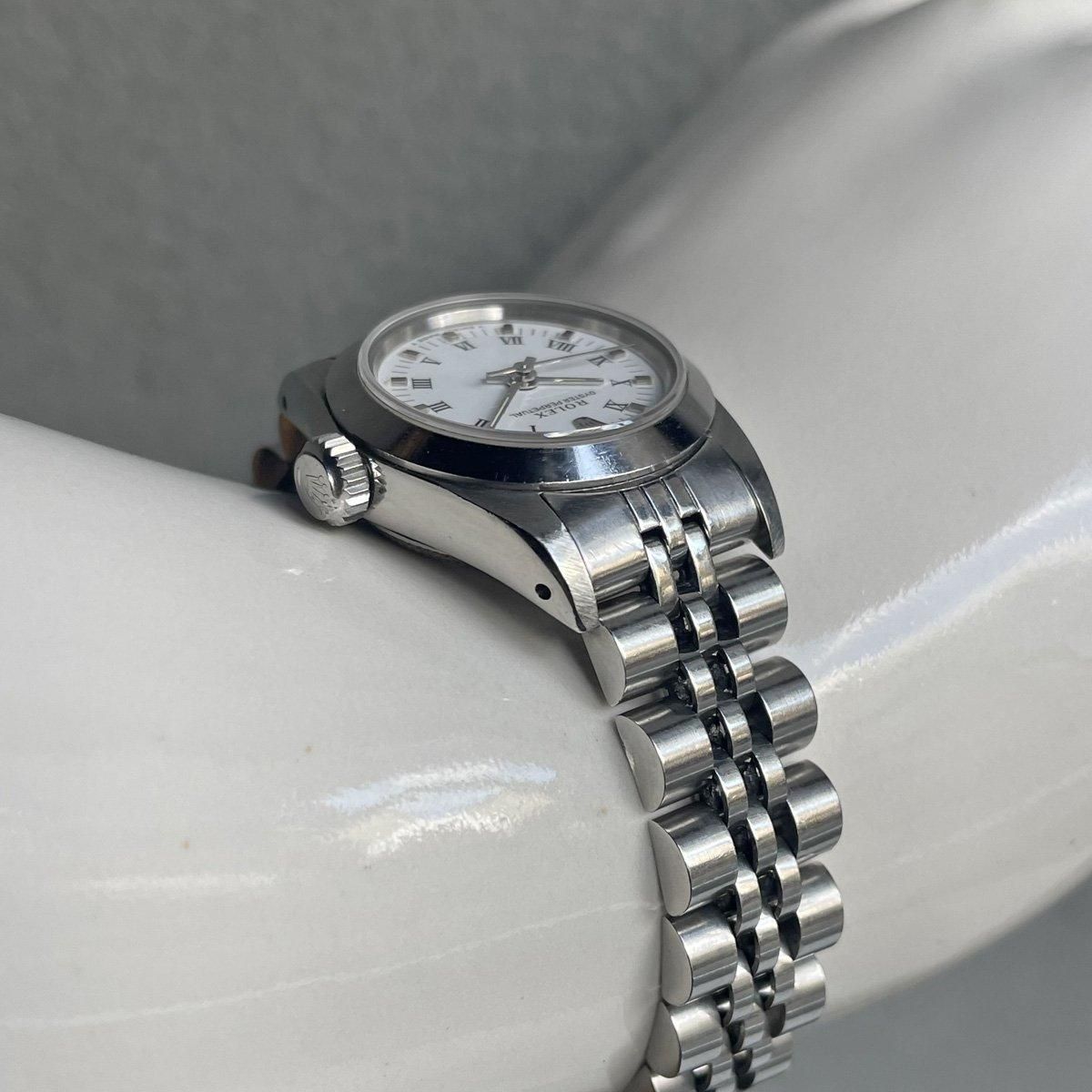 ROLEX OYSTER Perpetualʥå  ѡڥ奢˥ۥ磻 ޥ ӥ꡼֥쥹