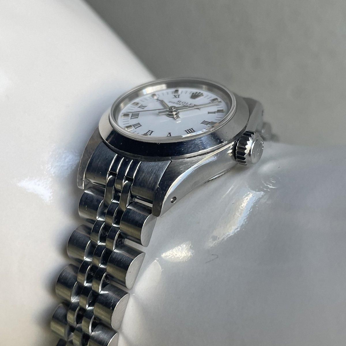 ROLEX OYSTER Perpetualʥå  ѡڥ奢˥ۥ磻 ޥ ӥ꡼֥쥹