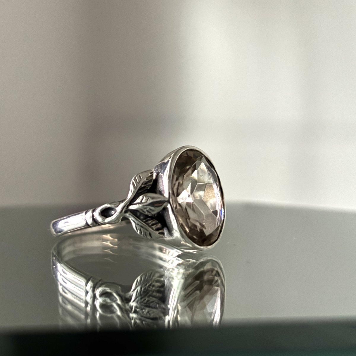 1930-40ǯ С ȥ Х 󥰡Silver Citrine Ring