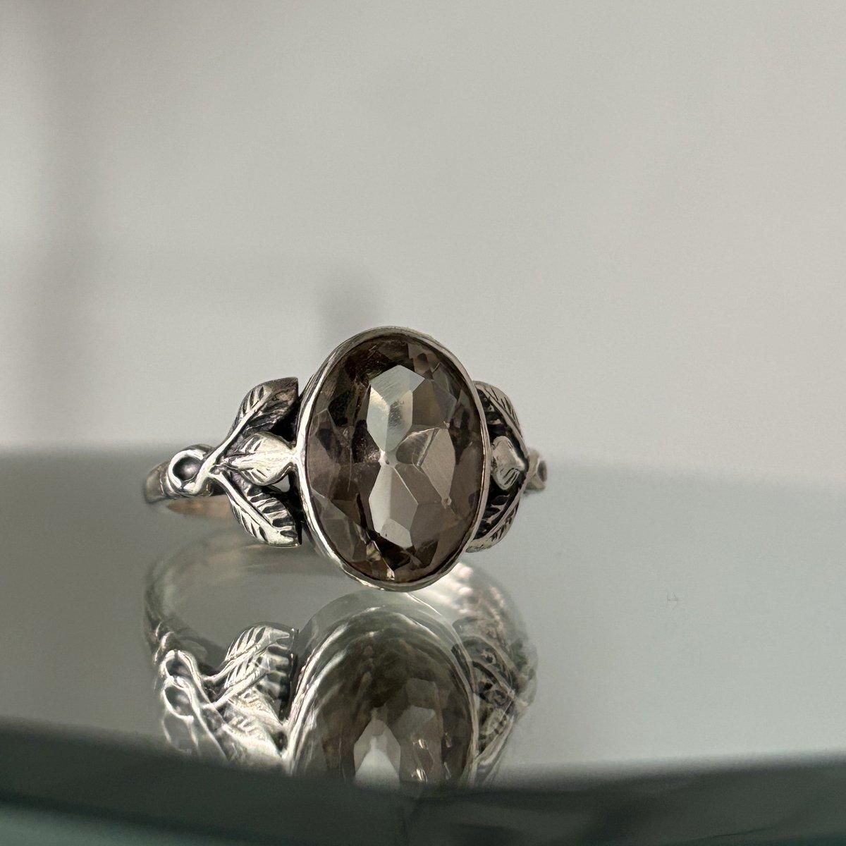 1930-40ǯ С ȥ Х 󥰡Silver Citrine Ring