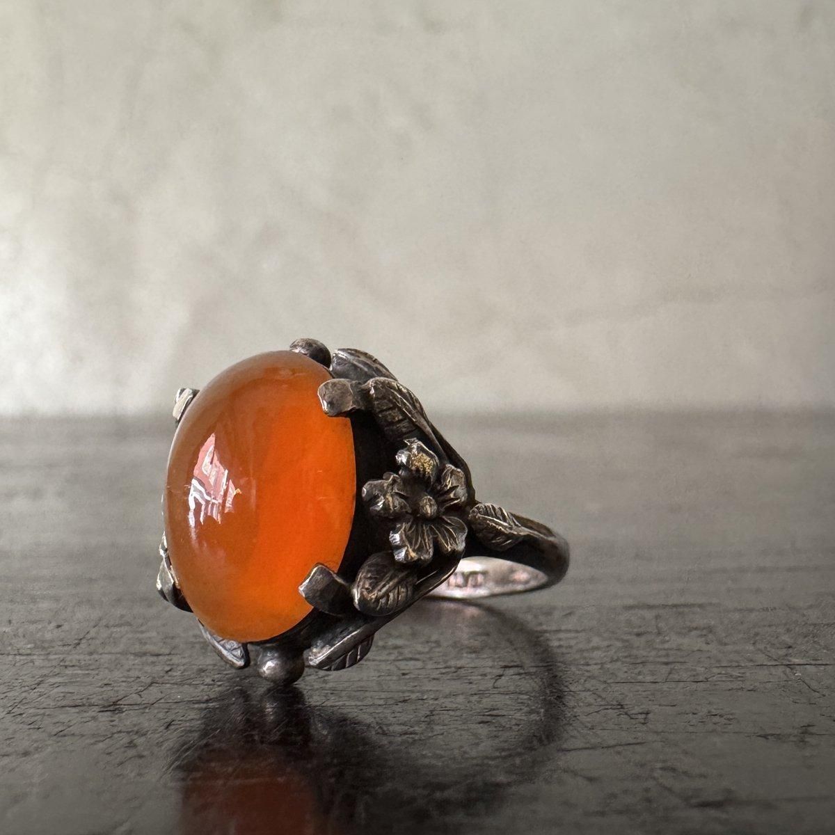 1920年代 シルバー カーネリアン リング(Silver Carnelian Ring 1920年代 シルバー カーネリアン リング(Silver Carnelian Ring