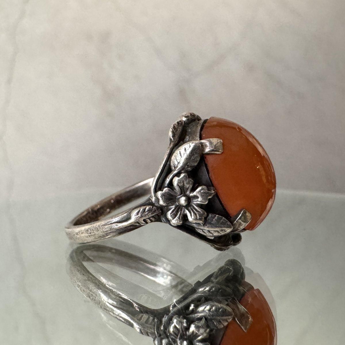 1930ǯ С ͥꥢ 󥰡Silver Carnelian Ring
