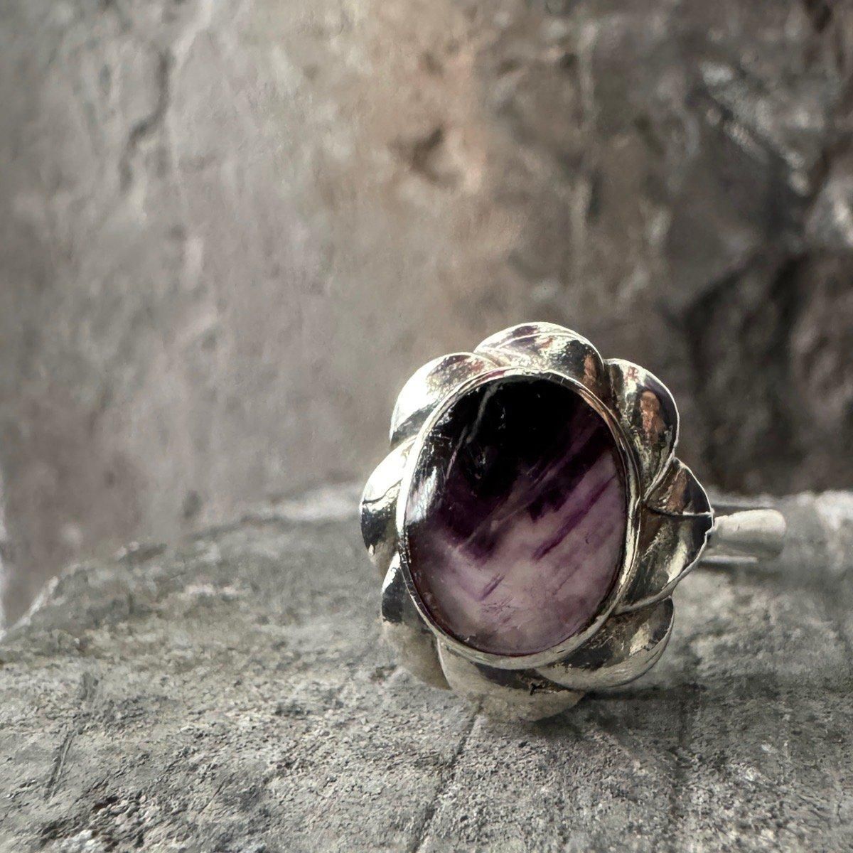 ơ С ֥롼 ե󥰡Silver Blue John Ring