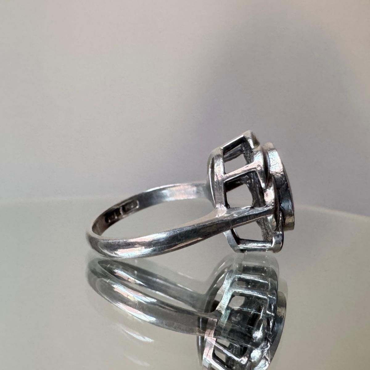 ơ С ֥롼 ե󥰡Silver Blue John Ring