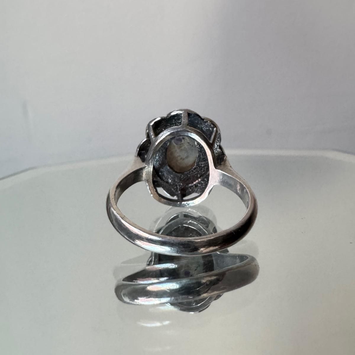ơ С ֥롼 ե󥰡Silver Blue John Ring