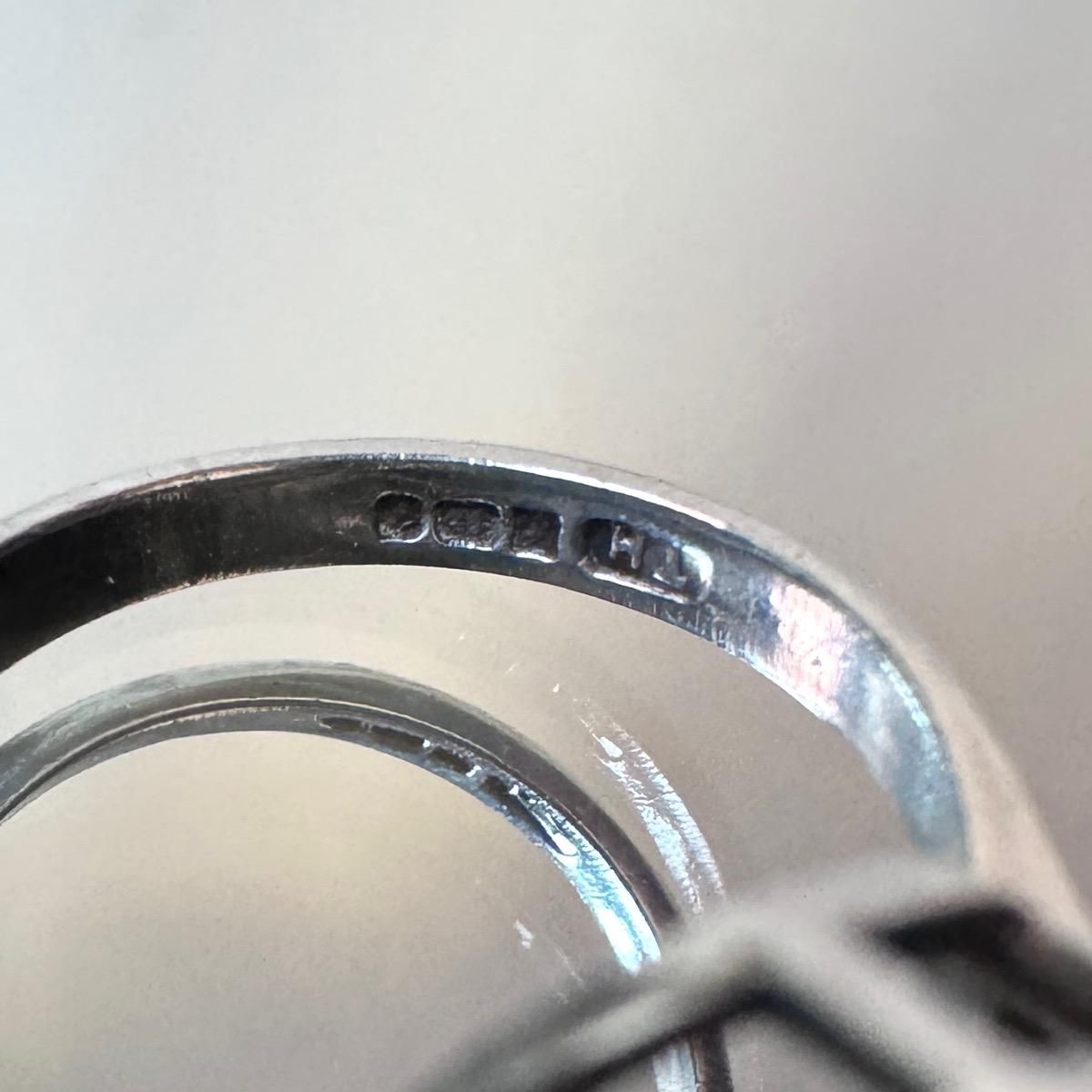 ơ С ֥롼 ե󥰡Silver Blue John Ring
