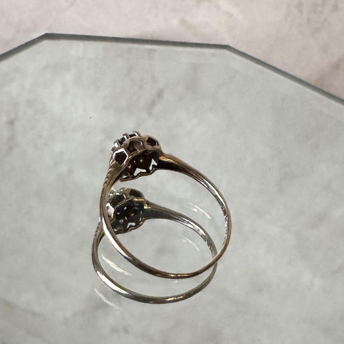 ơ 9 ե  إ󥰡9K Sapphire Diamond Hexagon Ring