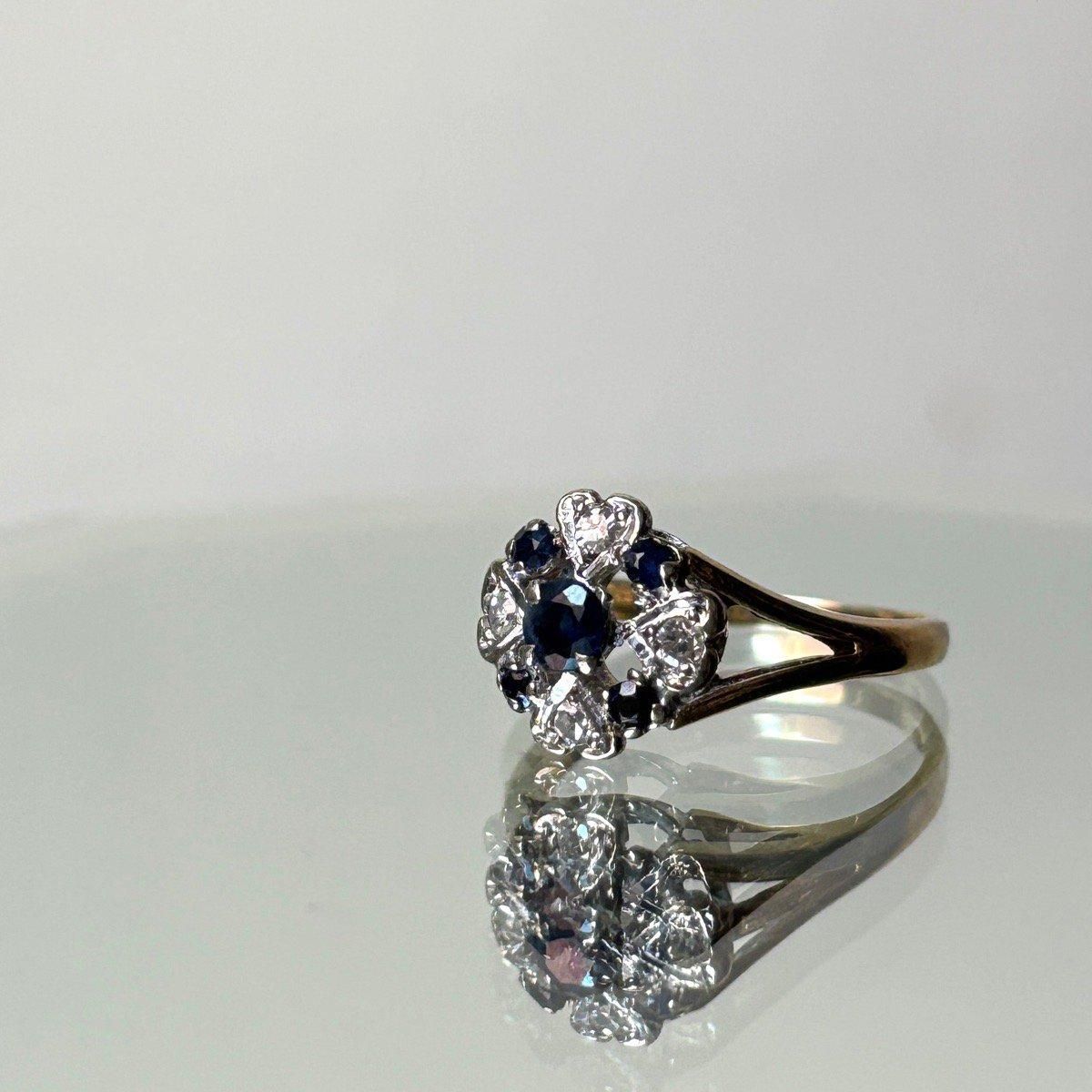ơ 9  ե С󥰡9K Diamond Sapphire Ring