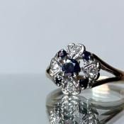 ơ 9  ե С󥰡9K Diamond Sapphire Ring