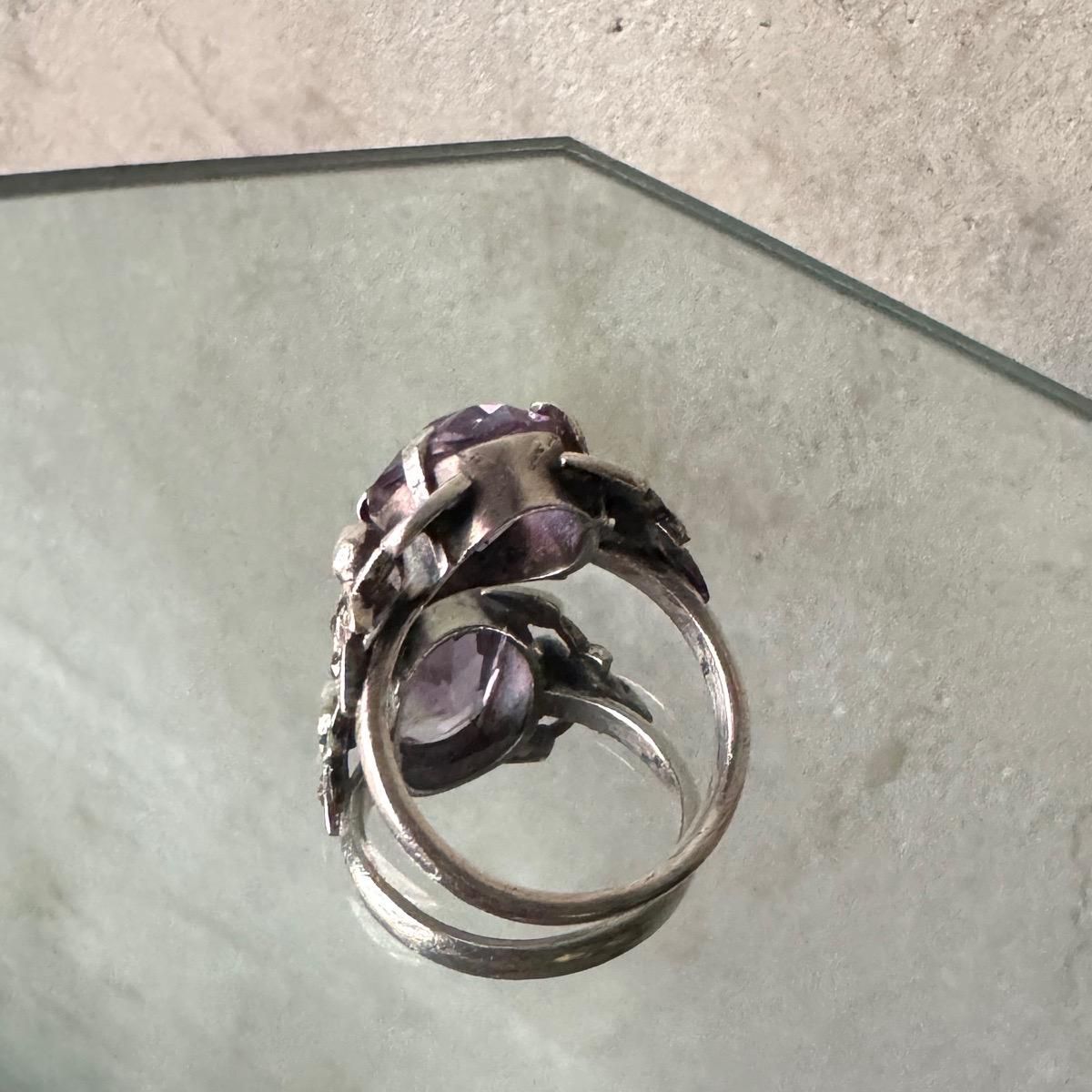 1930ǯ С ᥷ ޡ Х󥰡Silver Amethyst Ring