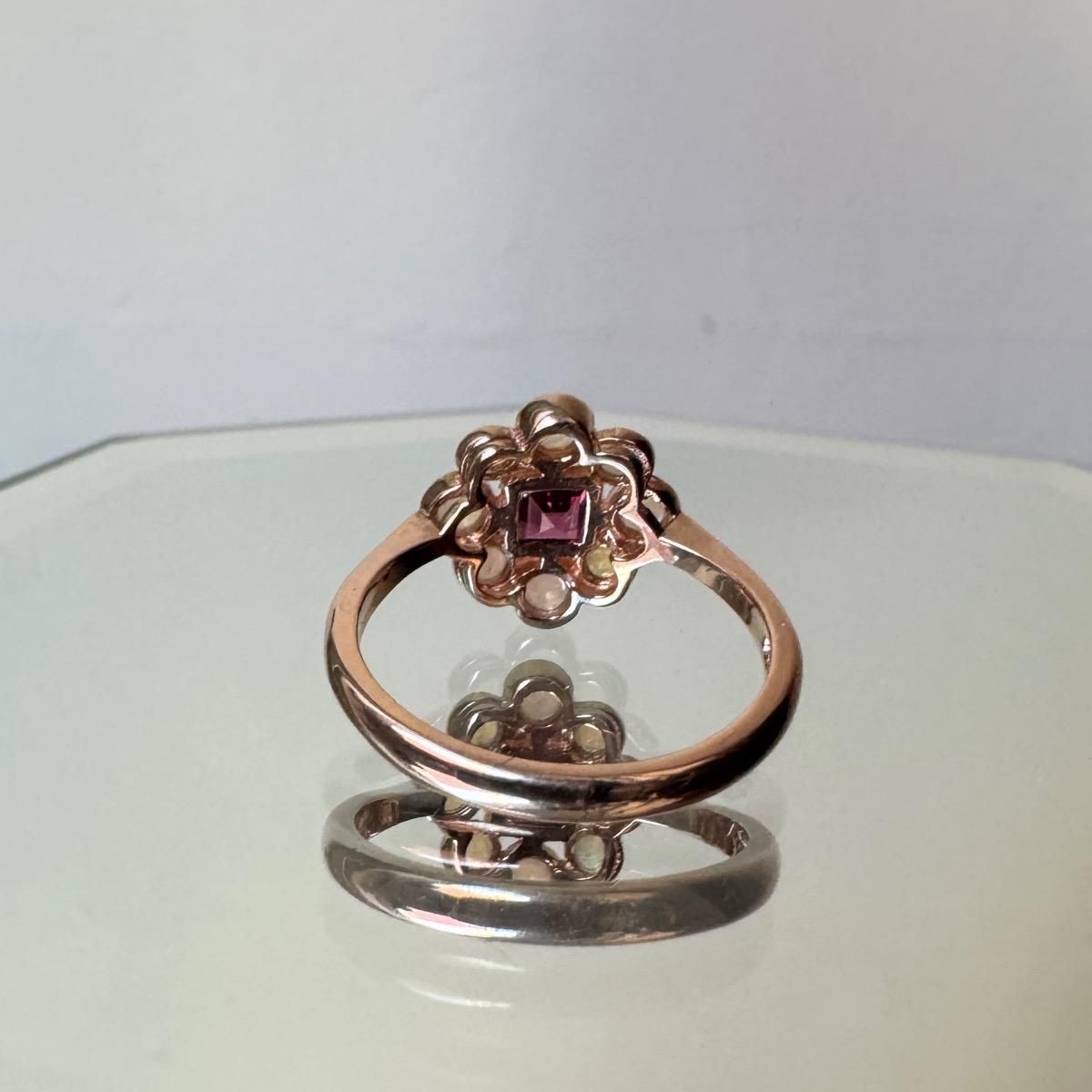 ơ 9 ѡ ͥå 饹󥰡9K Opal Garnet Ring