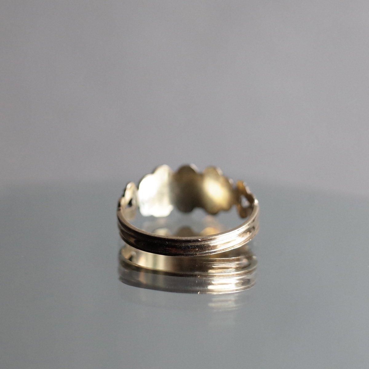 硼 14 ѡ ӡ ȥץ륯饹 󥰡Late Georgian 14K Pearl Ruby Triple Cluster Ring