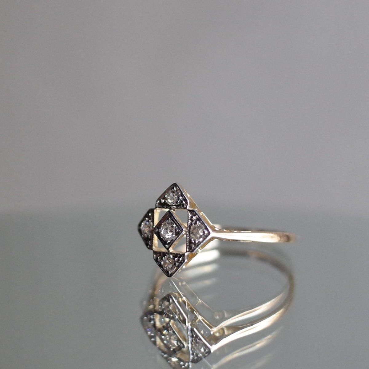 1920ǯ 18 ץ  󥰡20's 18K Plat Diamond Ring