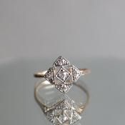 1920ǯ 18 ץ  󥰡20's 18K Plat Diamond Ring