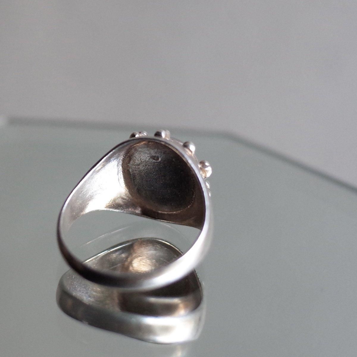ġɡե ࡼ󥹥ȡ С ɡ󥰡Arts & Crafts Moon Stone Silver Dome Ring
