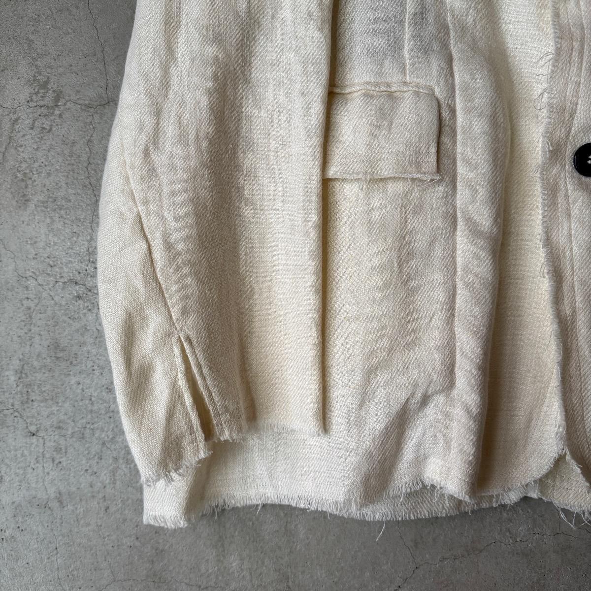suzuki takayuki frayed short jacketʥ業 ե쥤ɥ硼ȥ㥱åȡIvory
