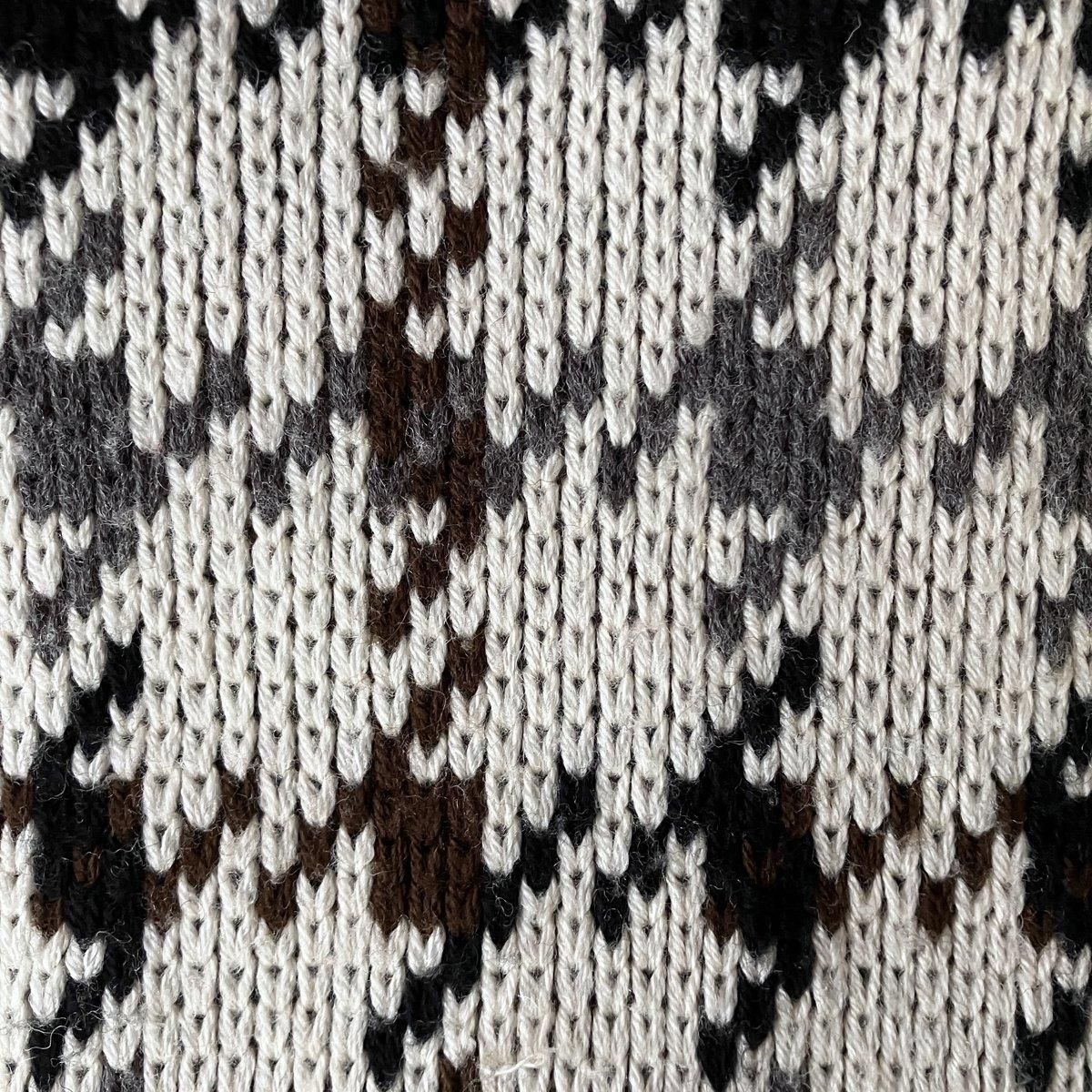 ơ Ļʻ  ֥른㥬ɥ˥åȡVintage Double Jacquard Knit