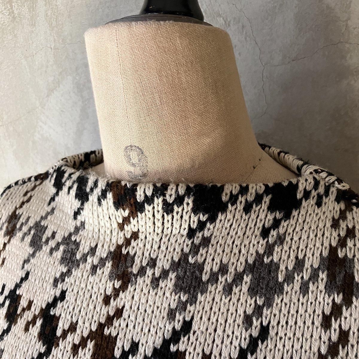 ơ Ļʻ  ֥른㥬ɥ˥åȡVintage Double Jacquard Knit