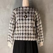 ơ Ļʻ  ֥른㥬ɥ˥åȡVintage Double Jacquard Knit