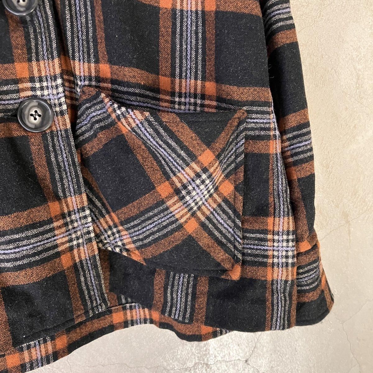 1960ǯ ơ å ĥ㥱åȡVintage Wool Check Shirt Jacket