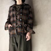 1960ǯ ơ å ĥ㥱åȡVintage Wool Check Shirt Jacket