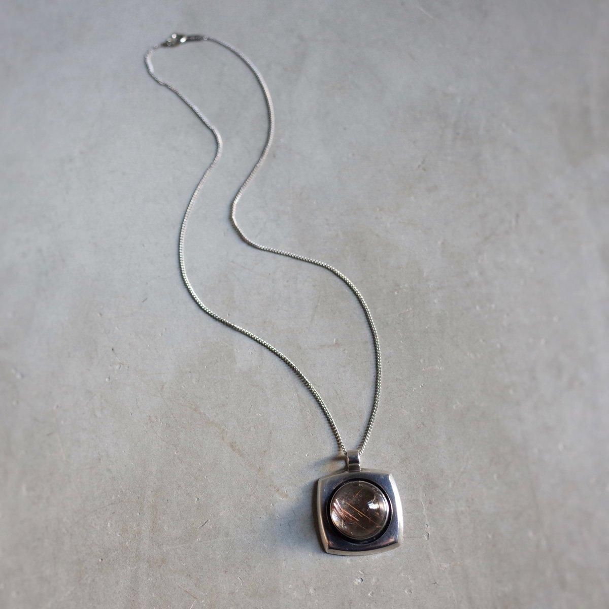 å˥å С 륯 ͥå쥹c.1973-74 Erik Granit Silver Rutilated Quartz Necklace