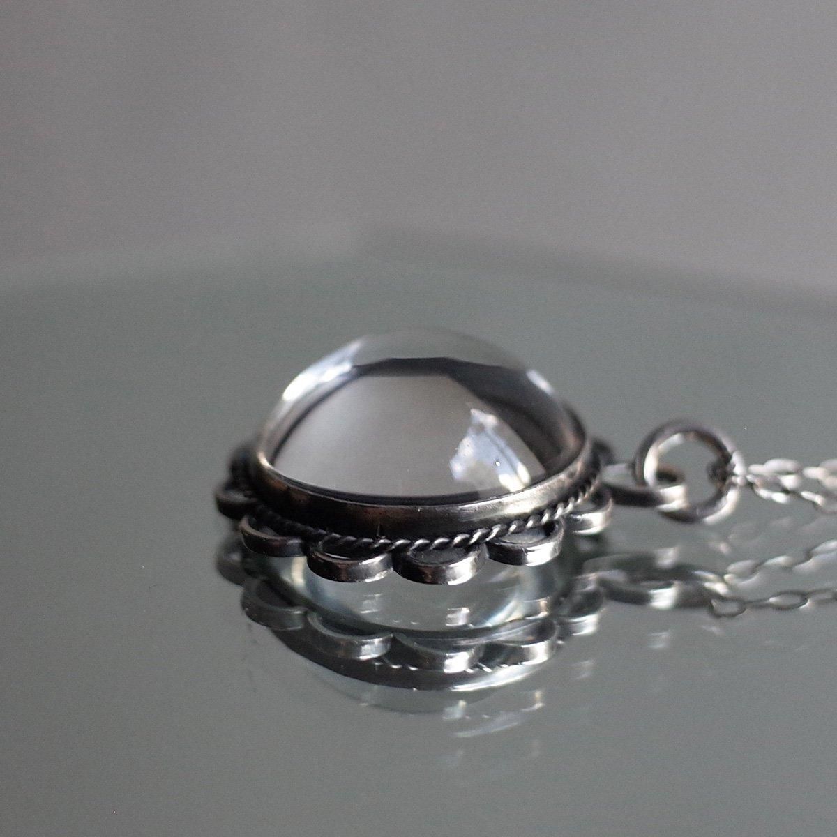 С ס륺֡饤 åꥹ ͥå쥹Vic-Deco Silver Pools of light Rock Crystal Necklace