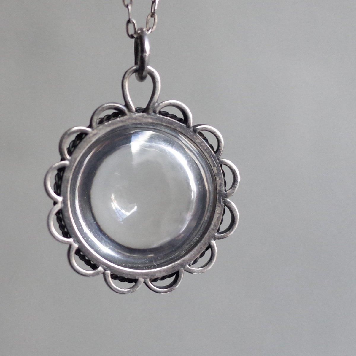 С ס륺֡饤 åꥹ ͥå쥹Vic-Deco Silver Pools of light Rock Crystal Necklace