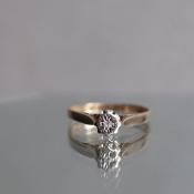 1978ǯ 9  ƥ 󥰡c.1978 9K Diamond Solitaire Ring