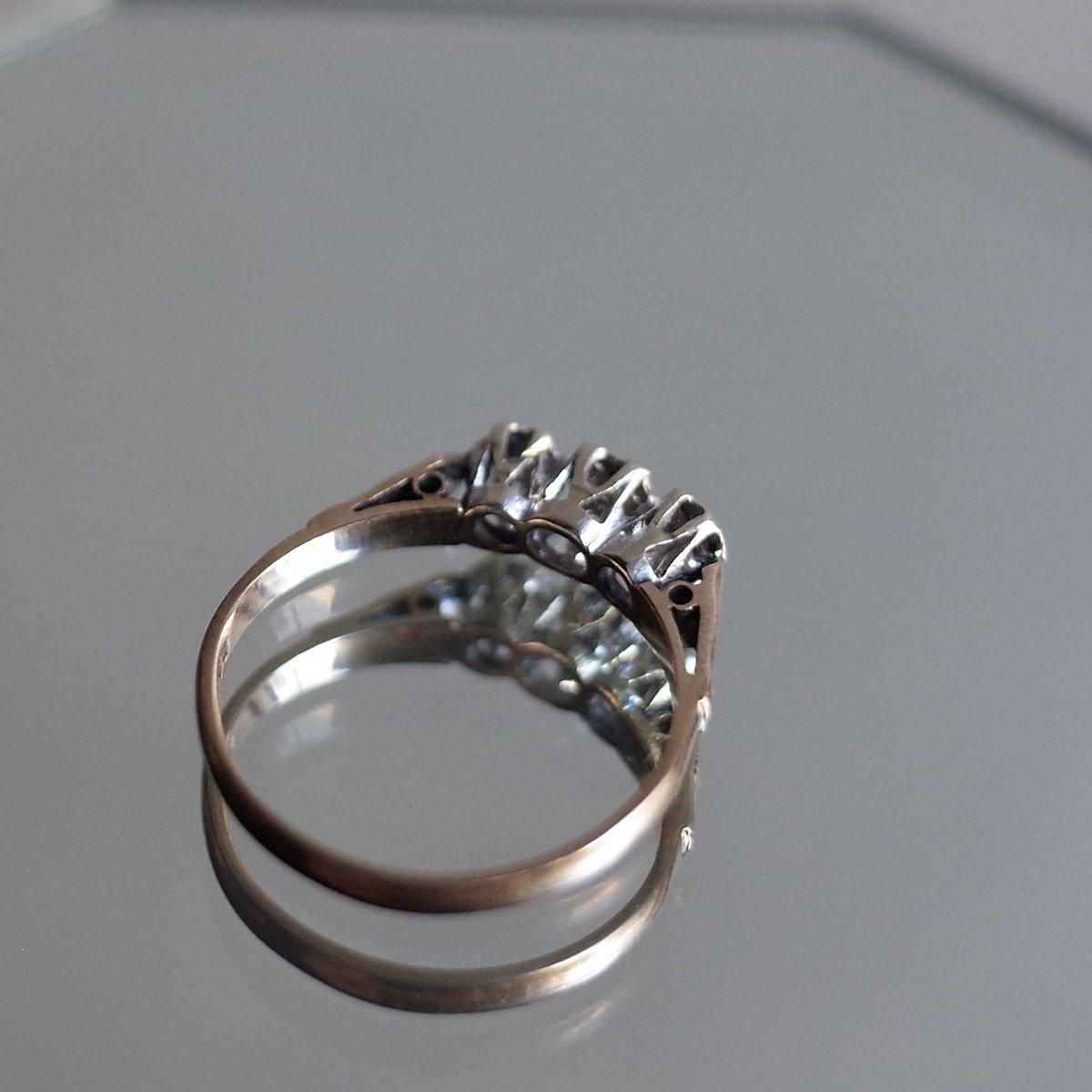 1976ǯ 9 ȥץ 󥰡c.1976 9K Triple Diamond Ring