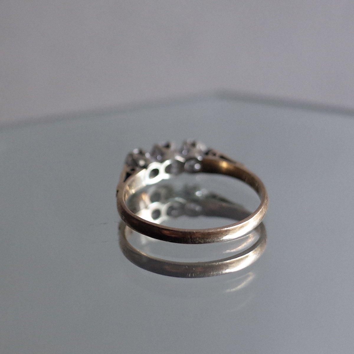 1976ǯ 9 ȥץ 󥰡c.1976 9K Triple Diamond Ring