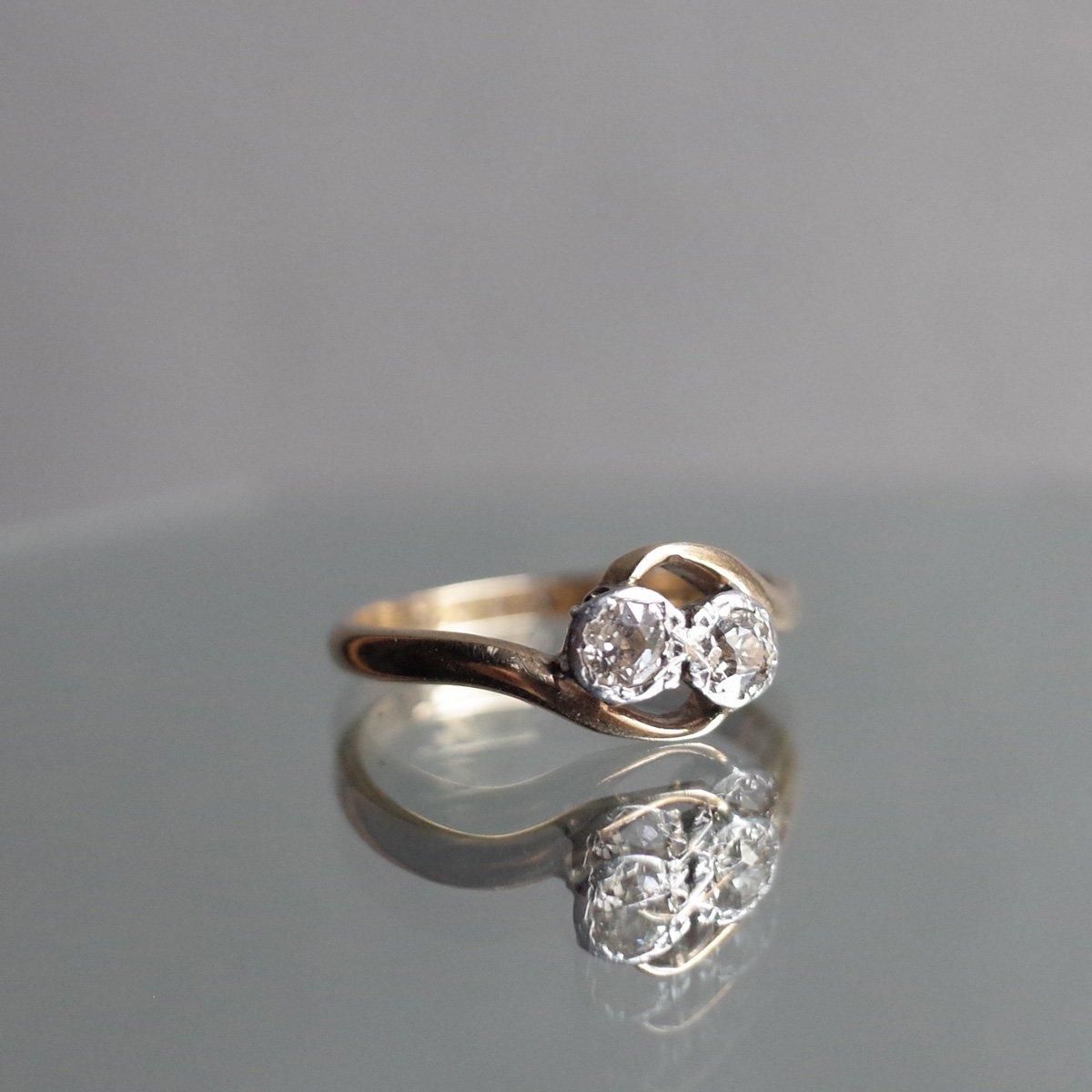 9金 ダイヤモンド トワエモア リング（Art Deco 9K Diamond toi