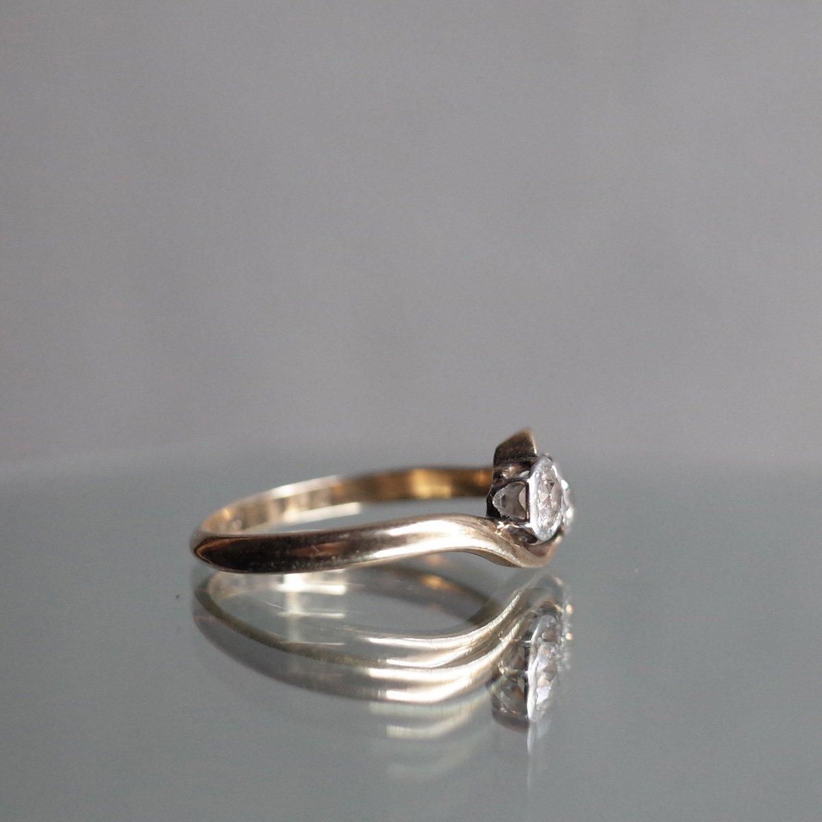 9金 ダイヤモンド トワエモア リング（Art Deco 9K Diamond toi
