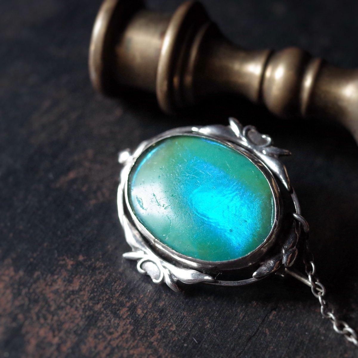 롦̡ С ȥץå ֥Art Nouveau Silver Triplet Brooch