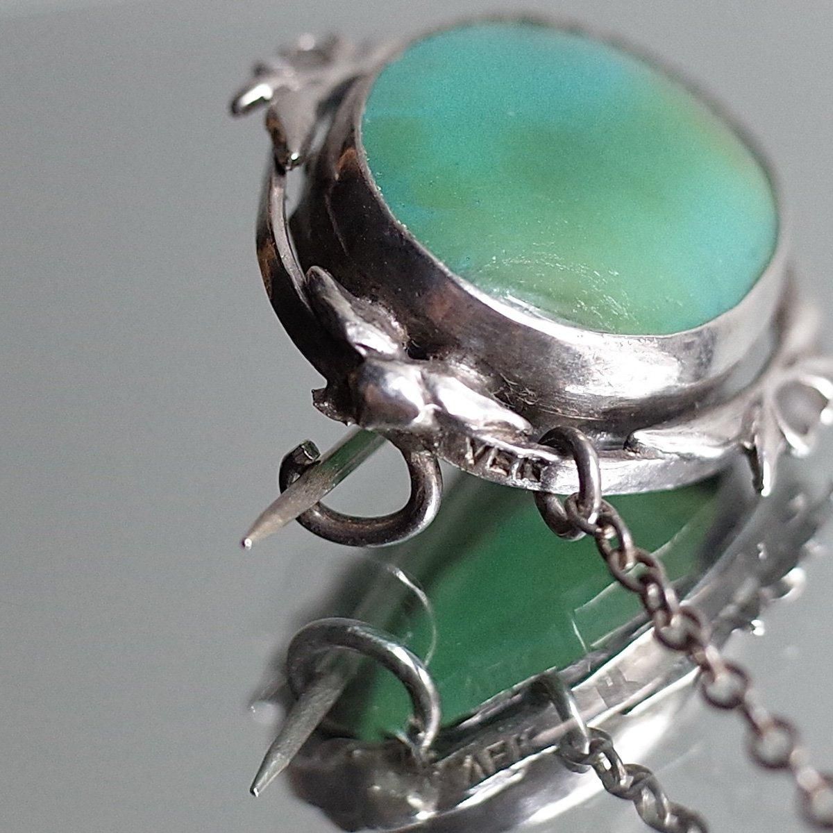 롦̡ С ȥץå ֥Art Nouveau Silver Triplet Brooch