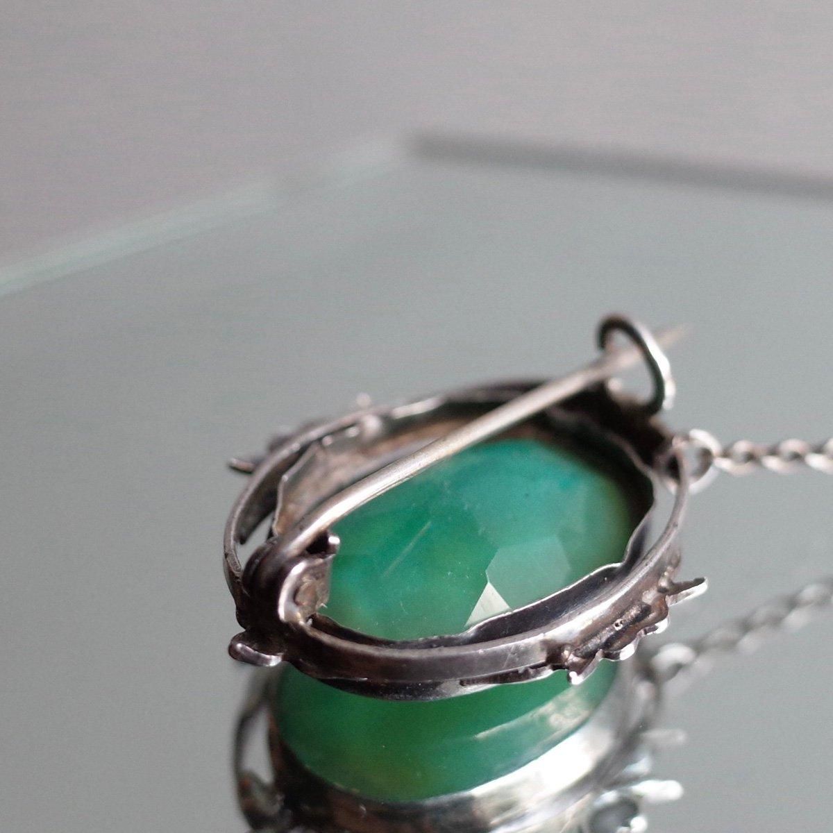롦̡ С ȥץå ֥Art Nouveau Silver Triplet Brooch