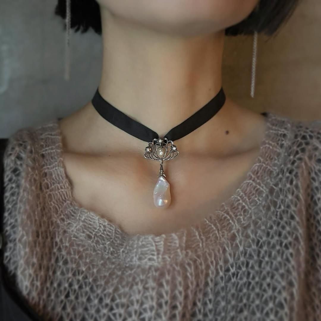 ȥꥢ С Хåѡ 󥰥ڥȥȥåסBaroque Pearl Pendant Top