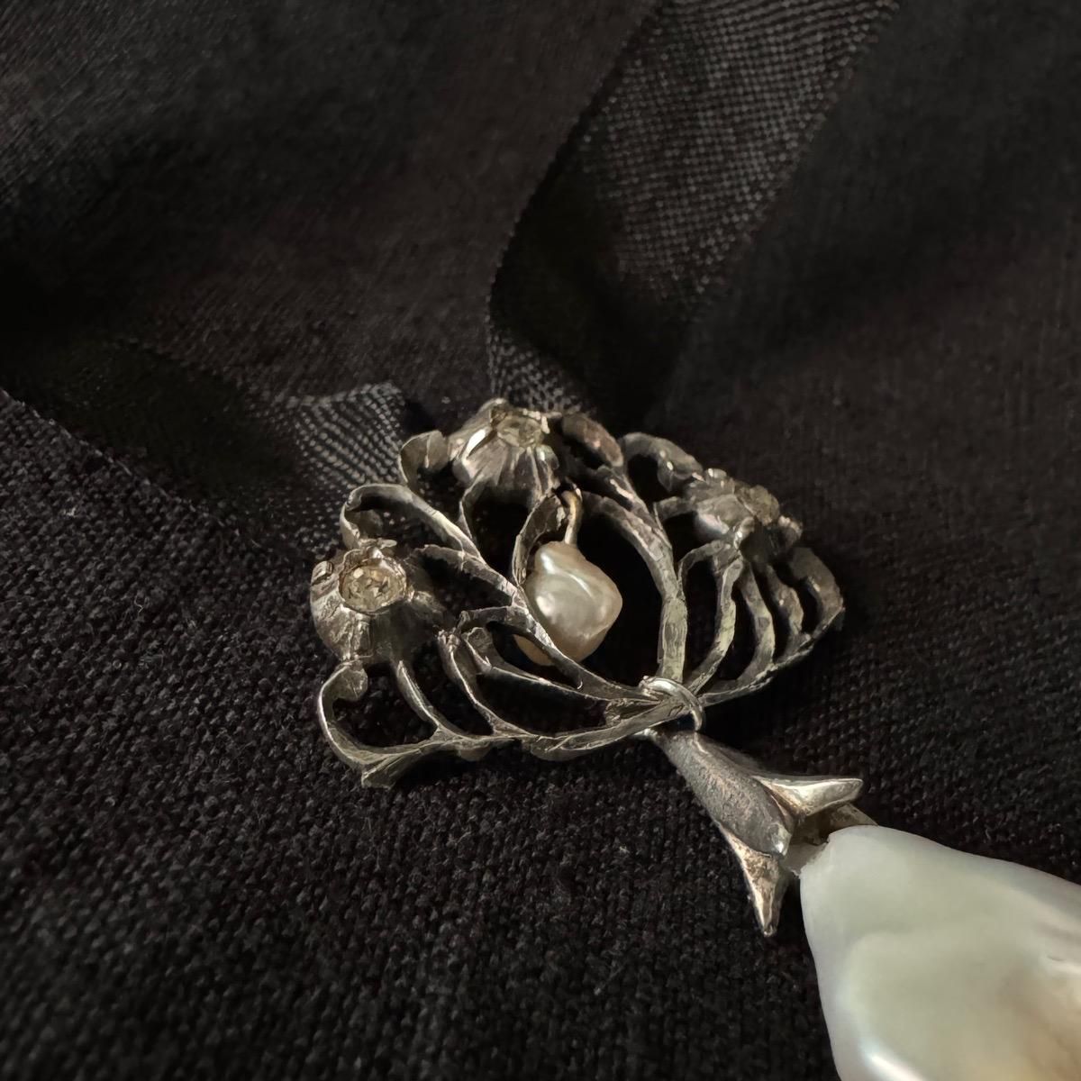 ȥꥢ С Хåѡ 󥰥ڥȥȥåסBaroque Pearl Pendant Top