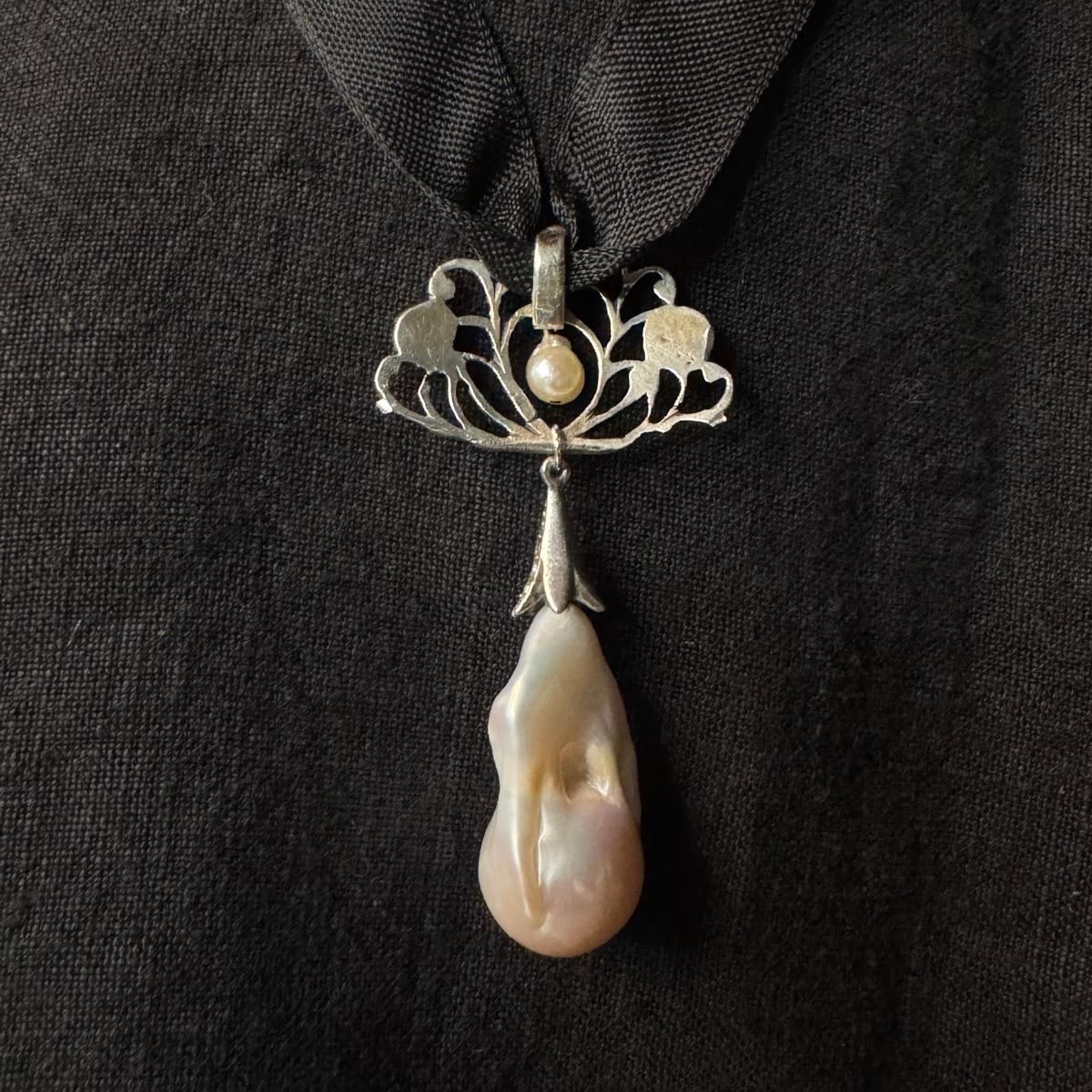 ȥꥢ С Хåѡ 󥰥ڥȥȥåסBaroque Pearl Pendant Top