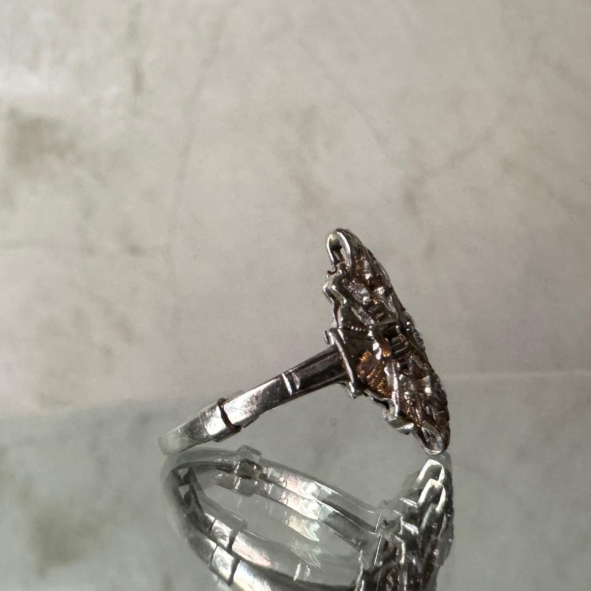 1910ǯ 18 ۥ磻ȥ ȥץ ȥ꡼󥰡Antique 18K Diamond Ring