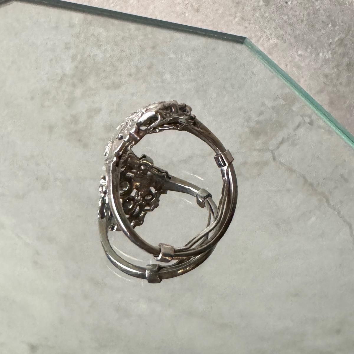 1910ǯ 18 ۥ磻ȥ ȥץ ȥ꡼󥰡Antique 18K Diamond Ring