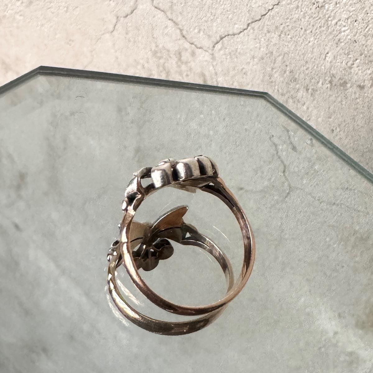 硼 10  ܥ󥰡Georgean 10K Diamond Ribbon Ring