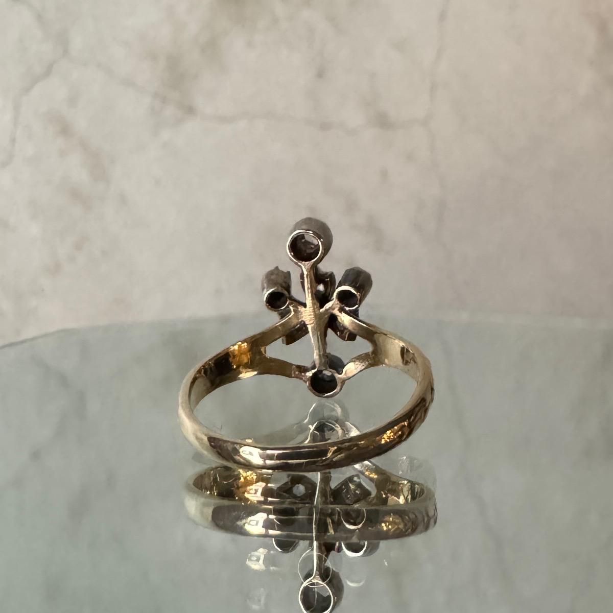 硼 15 åȥ 󥰡Georgean 15K Rose Cut Diamond Ring