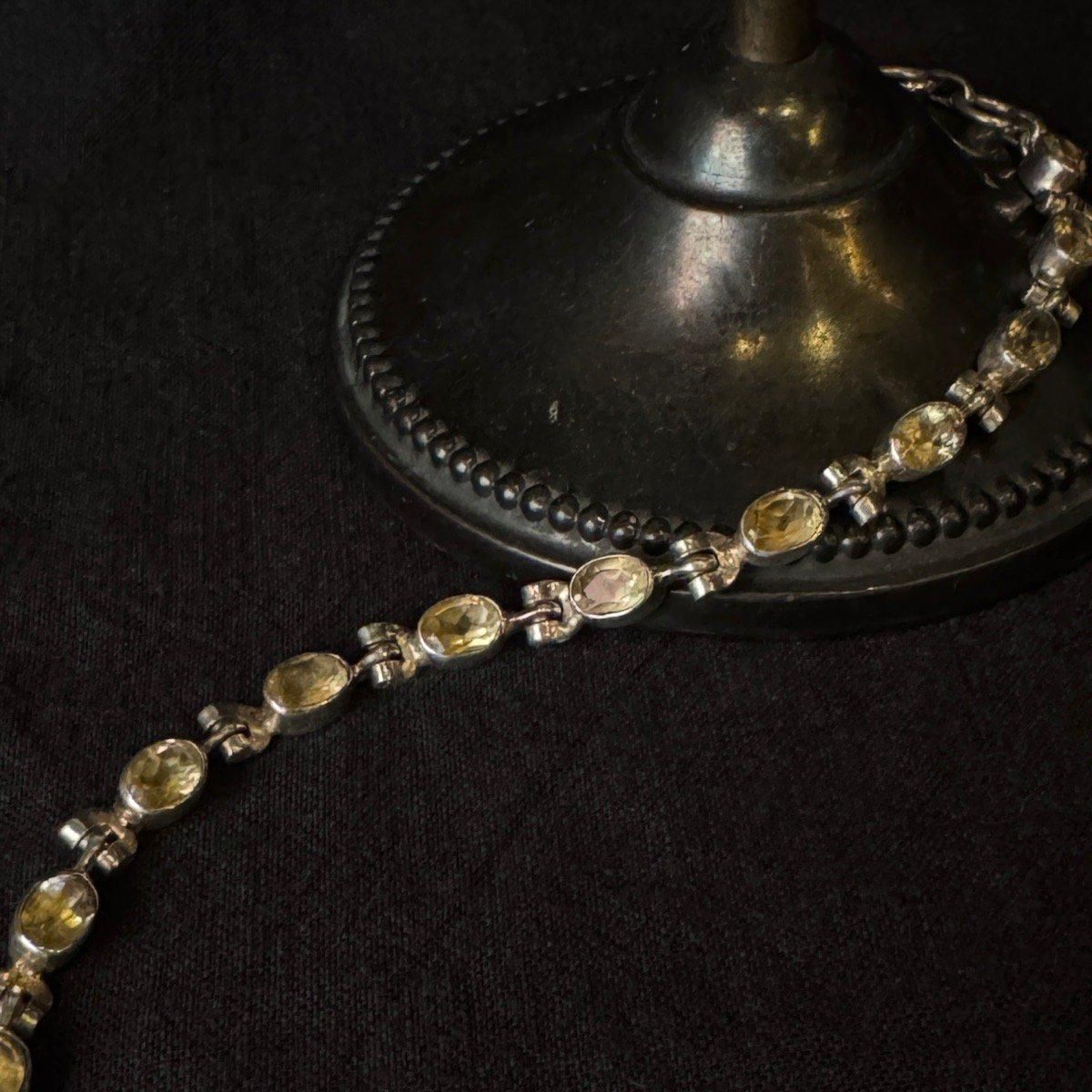 ơ С ȥ ֥쥹åȡSilver Citrine Bracelet